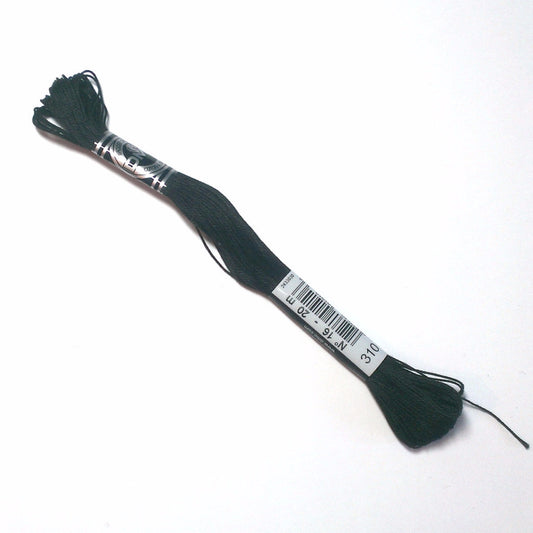 Black Coton a Broder 16 DMC