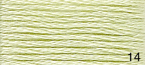 DMC Stranded Cotton Greens