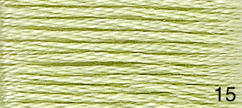 DMC Stranded Cotton Greens