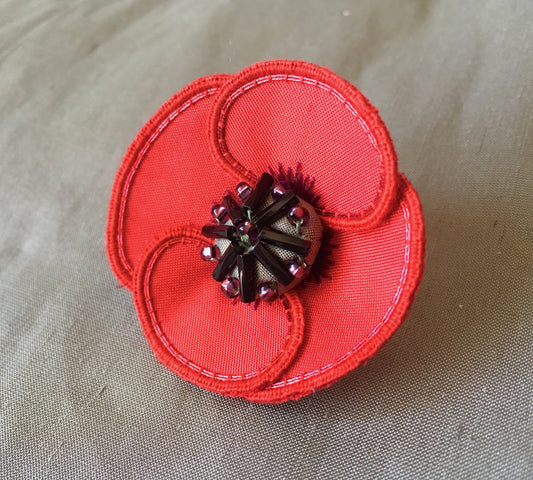 'Poppy' Stumpwork Embroidery Pattern