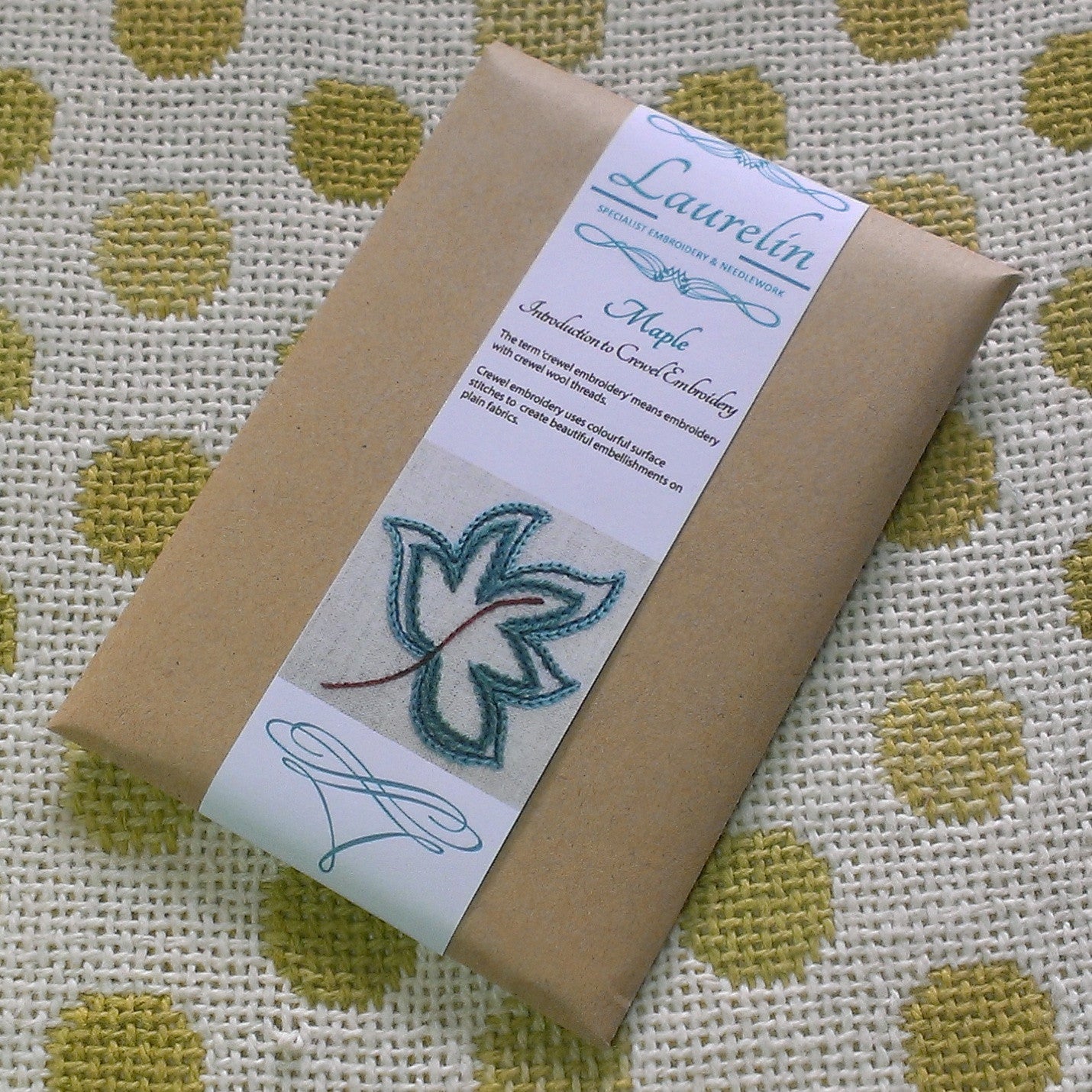'Autumn Leaf' Jacobean Crewel Work Embroidery Pattern