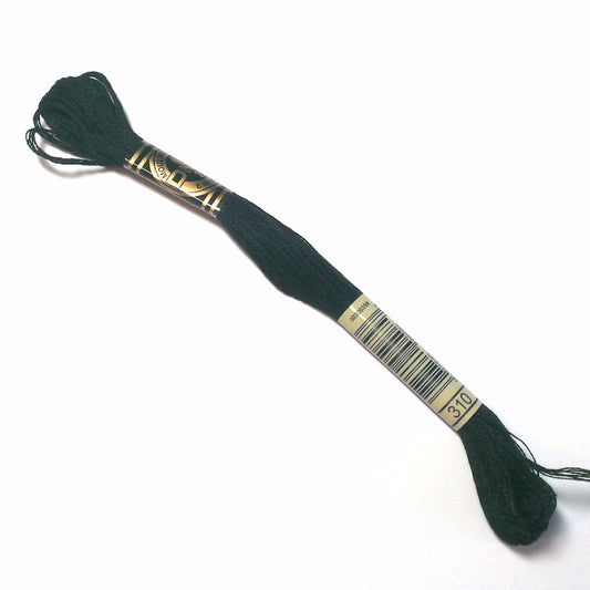 Black Stranded Cotton DMC
