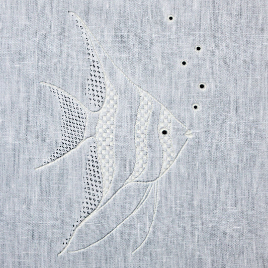 'Angelfish' Whitework Embroidery Pattern