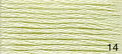 DMC Stranded Cotton Greens