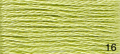 DMC Stranded Cotton Greens