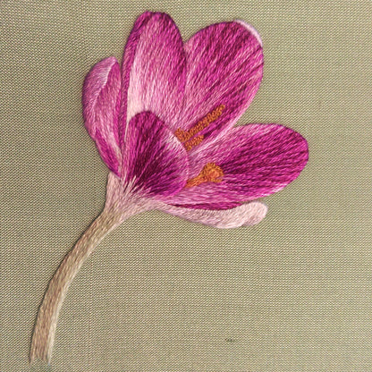 'Crocus' Silk Shading Embroidery Kit