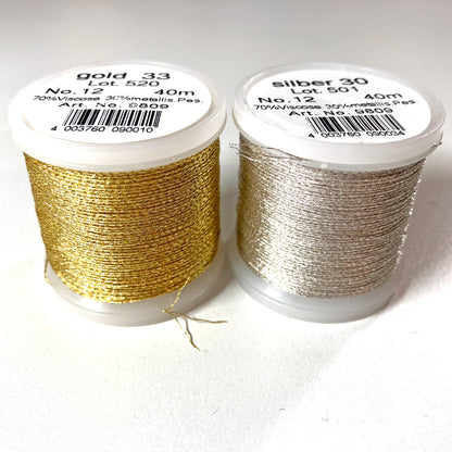 Madeira Metallic No.12 Embroidery Thread